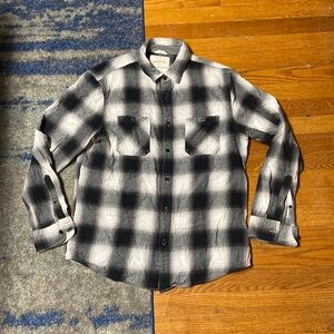 Urban black and white flannel